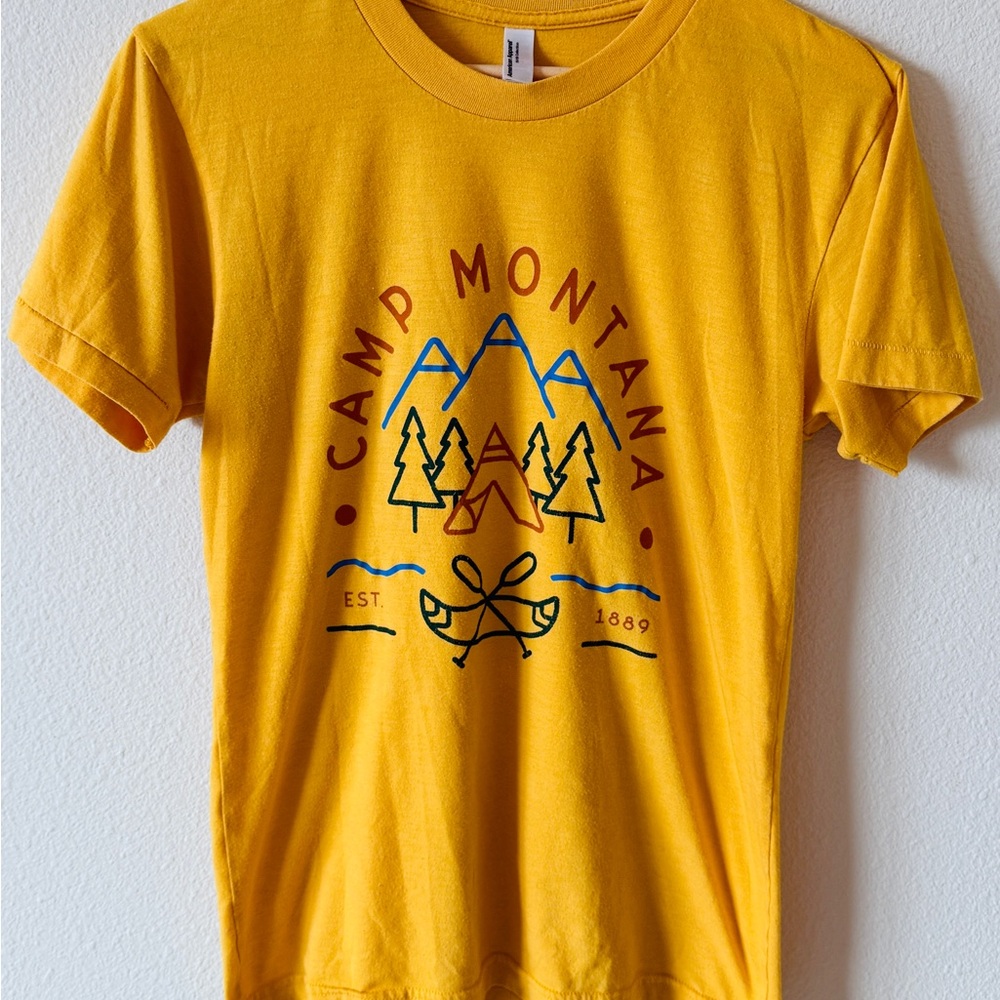 Yellow Camp Montana Graphic T-Shirt